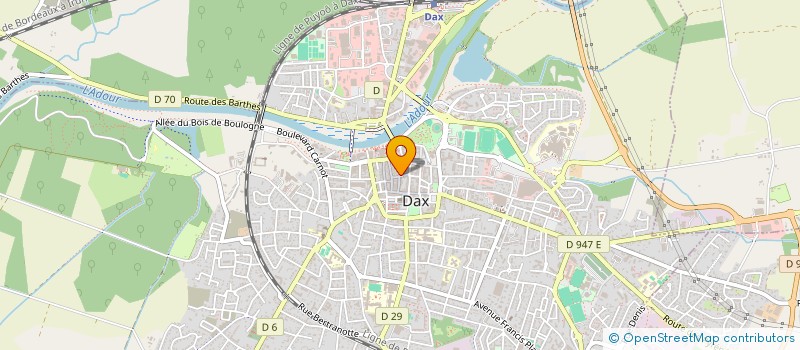 localisation de l'entreprise CENTRE DE BEAUTE JPB à DAX