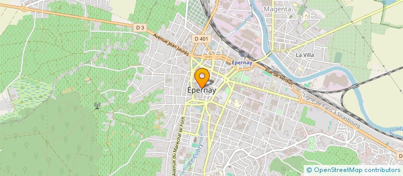 localisation de l'entreprise CENTRE DE BEAUTE SPARNACIEN à EPERNAY