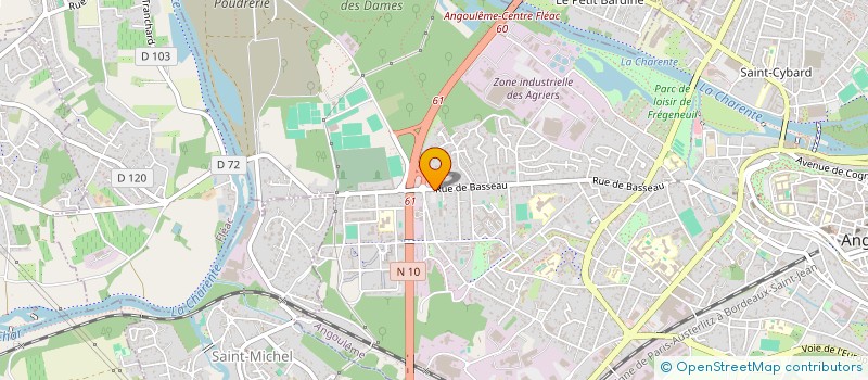 localisation de l'entreprise CENTRE DE BEAUTE VALERIE à ANGOULEME