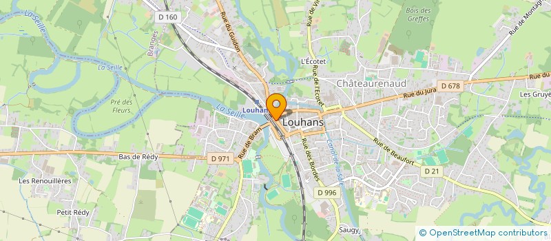 localisation de l'entreprise CENTRE DE BIEN ETRE DU LOUHANNAIS à LOUHANS