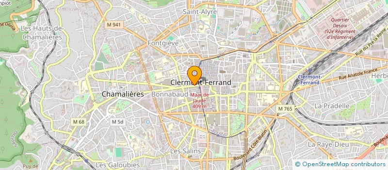 localisation de l'entreprise CENTRE DE BIOPHYSIQUE à CLERMONT-FERRAND