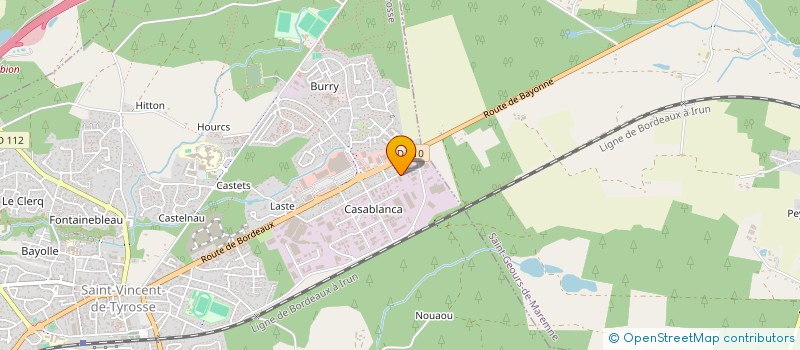 localisation de l'entreprise CENTRE DE BRASSOTHERAPIE  SAINT-VINCENT-DE-TYROSSE