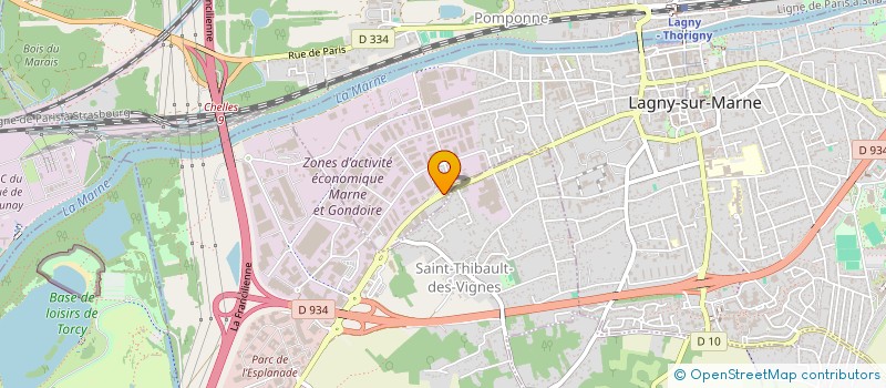 localisation de l'entreprise CENTRE DE BRONZAGE LA ZENITUDE  LAGNY-SUR-MARNE