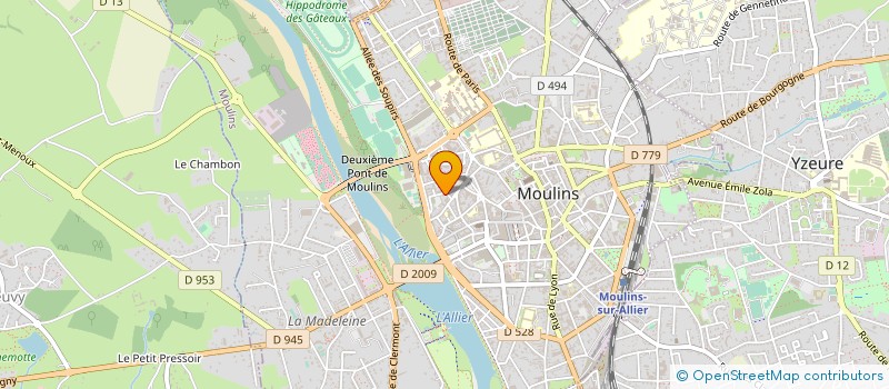 localisation de l'entreprise CENTRE DE CARDIOLOGIE DU MANEGE  MOULINS