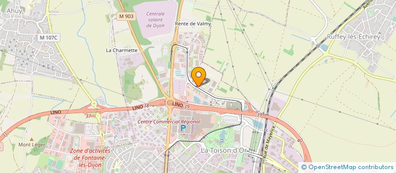 localisation de l'entreprise CENTRE DE CARDIOLOGIE NON INVASIF - CCNI à DIJON