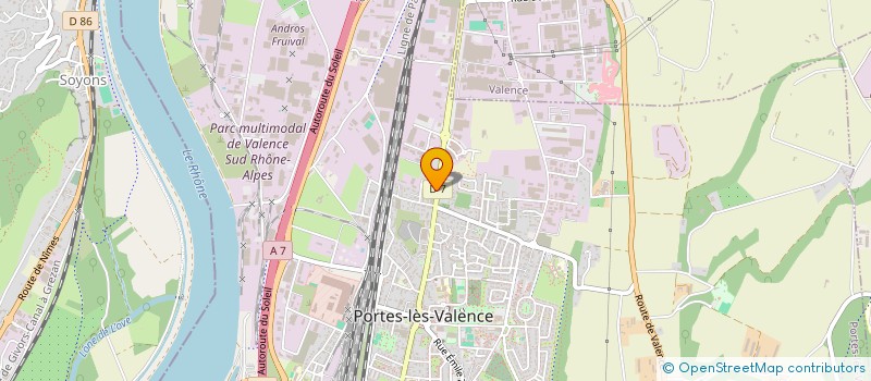 localisation de l'entreprise CENTRE DE CONDUITE EUROPEEN à PORTES LES VALENCE