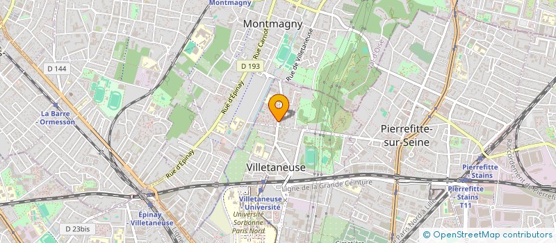 localisation de l'entreprise CENTRE DE CONDUITE VILLETANEUSE à VILLETANEUSE