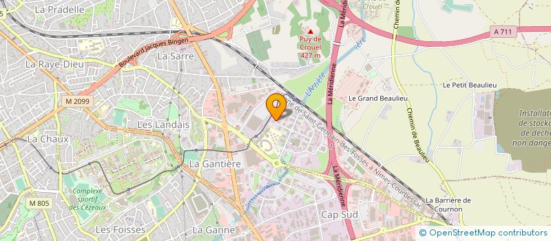 localisation de l'entreprise CENTRE DE CONSULTATIONS MEDICALES PLURIDISCIPLINAIRES LA PARDIEU  CLERMONT-FERRAND