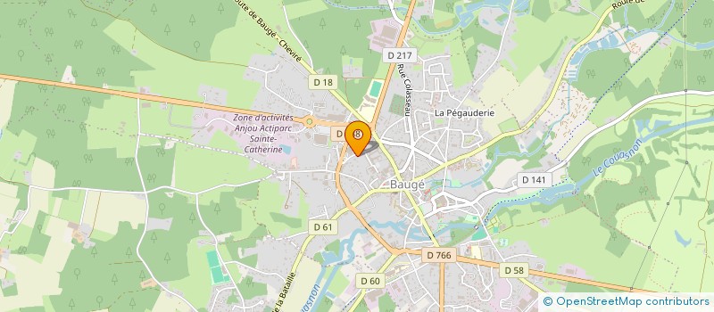 localisation de l'entreprise CENTRE DE CONTROLE AGREE DU BAUGEOIS à BAUGE-EN-ANJOU