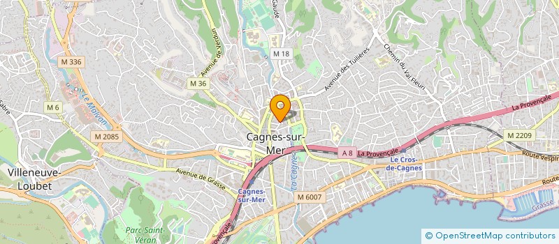 localisation de l'entreprise CENTRE DE  CONTROLE ANATOLE FRANCE  CAGNES-SUR-MER