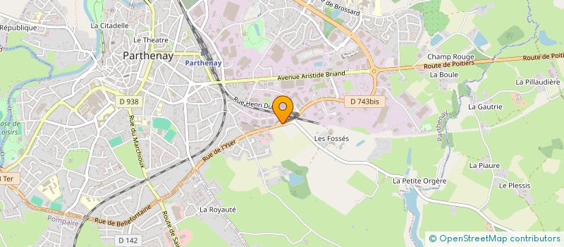 localisation de l'entreprise CENTRE DE CONTROLE AUTOMOBILE GATINAIS à PARTHENAY