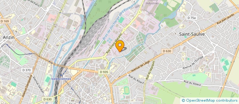 localisation de l'entreprise CENTRE DE CONTROLE DE VALENCIENNES à VALENCIENNES