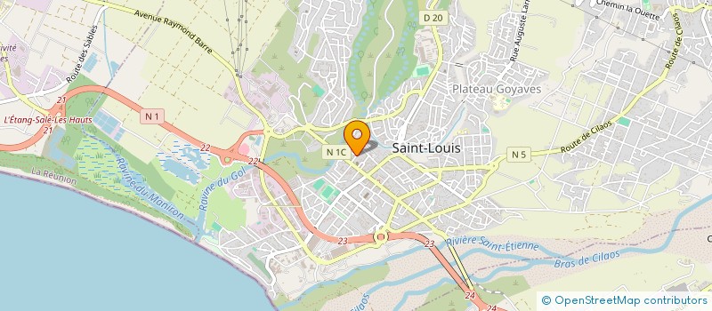 localisation de l'entreprise CENTRE DE CONTROLE SAINT-LOUISIEN à SAINT-LOUIS