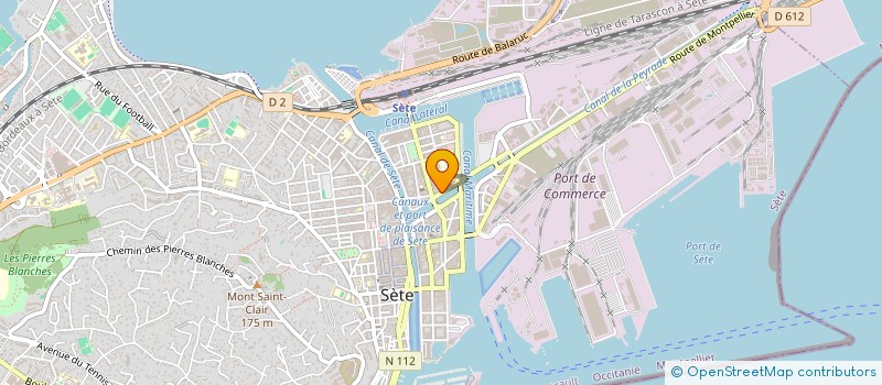 localisation de l'entreprise CENTRE DE CONTROLE SETOIS à SETE
