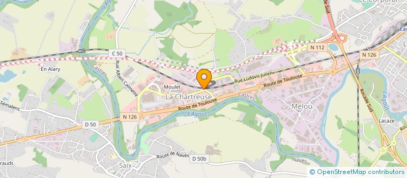 localisation de l'entreprise CENTRE DE CONTROLE TECHNIQUE CASTRAIS à CASTRES