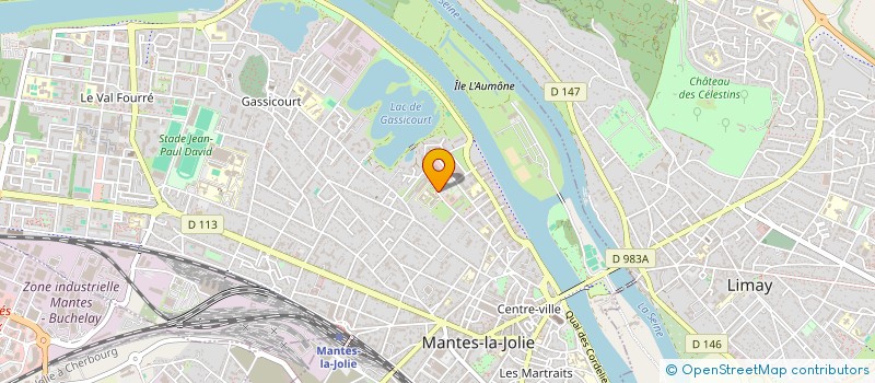 localisation de l'entreprise CENTRE DE CONTROLE TECHNIQUE DE MANTES à MANTES-LA-JOLIE