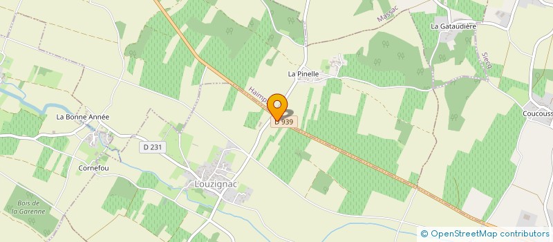localisation de l'entreprise CENTRE DE CONTROLE TECHNIQUE DES CHARENTES à LOUZIGNAC