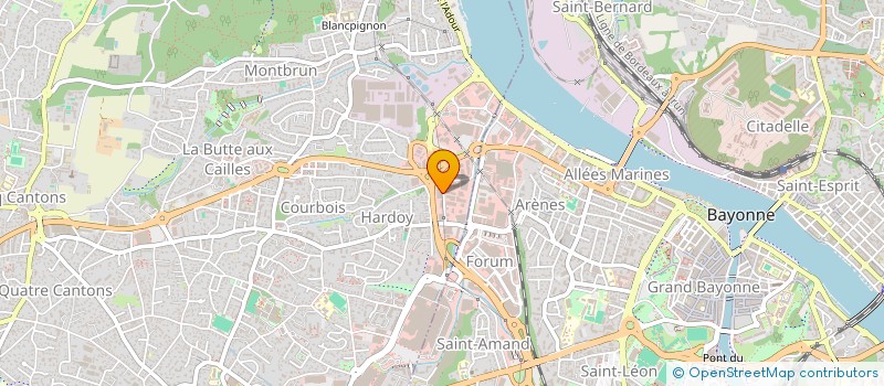 localisation de l'entreprise CENTRE DE CONTROLE TECHNIQUE DU BAB  ANGLET