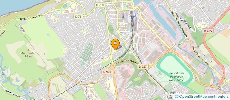 localisation de l'entreprise CENTRE DE CONTROLE TECHNIQUE DU BELVEDERE à DIEPPE