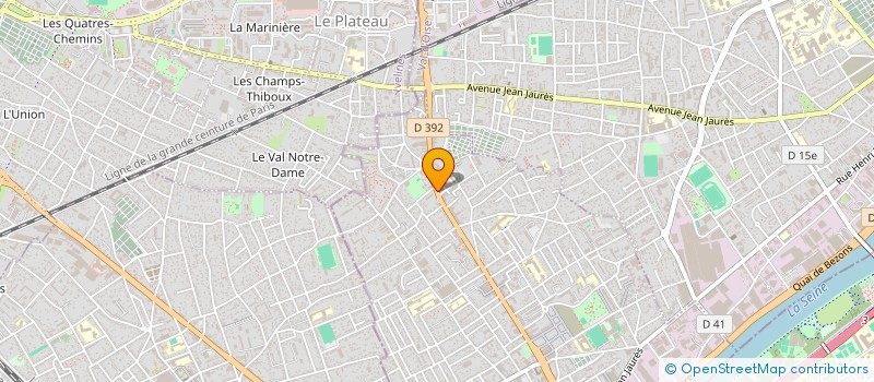 localisation de l'entreprise CENTRE DE CONTROLE TECHNIQUE DU VAL à BEZONS