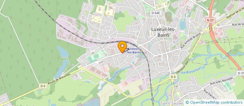 localisation de l'entreprise CENTRE DE CONTROLE TECHNIQUE LUXOVIEN à LUXEUIL-LES-BAINS
