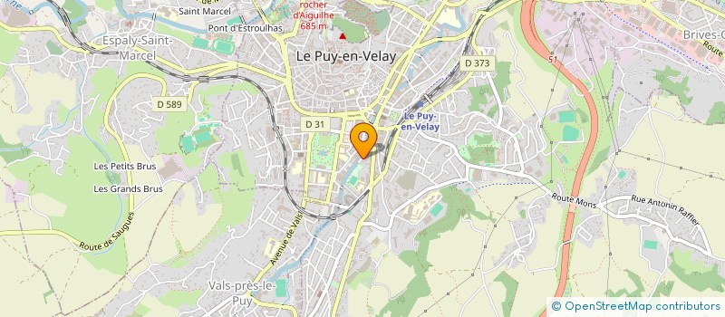 localisation de l'entreprise CENTRE DE CONTROLE TECHNIQUE PRADINES à LE PUY-EN-VELAY