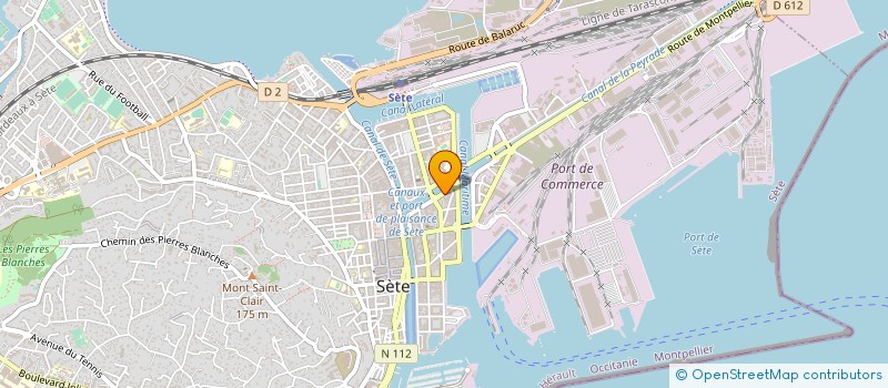 localisation de l'entreprise CENTRE DE CONTROLE TECHNIQUE SETOIS à SETE