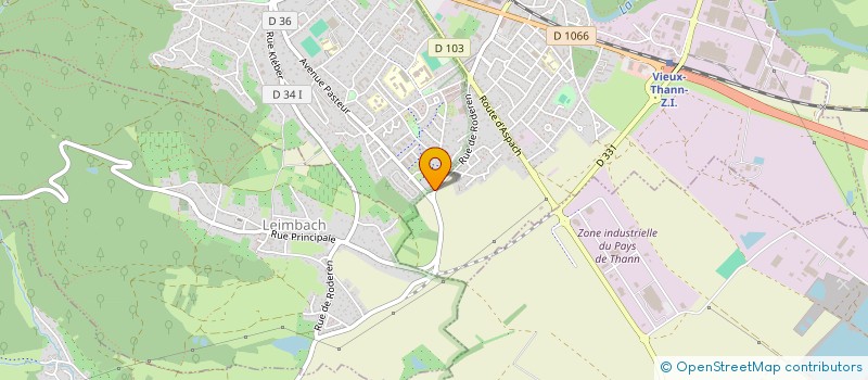 localisation de l'entreprise CENTRE DE CONTROLE TECHNIQUE THANNOIS à THANN