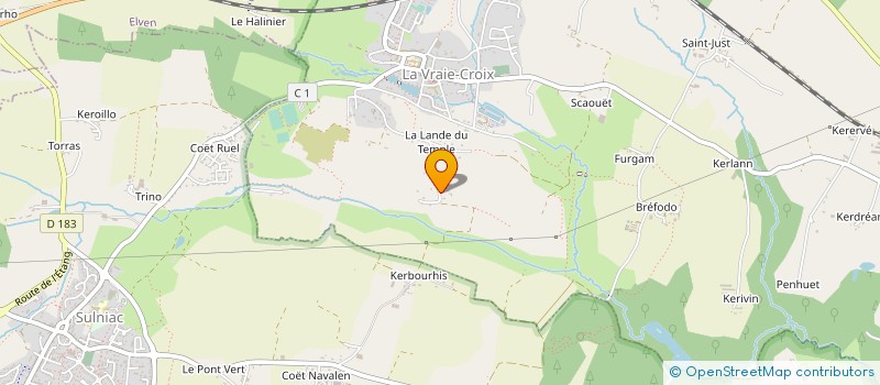 localisation de l'entreprise CENTRE DE CONTROLES ET DE MESURES (CCM 56)  LA VRAIE-CROIX