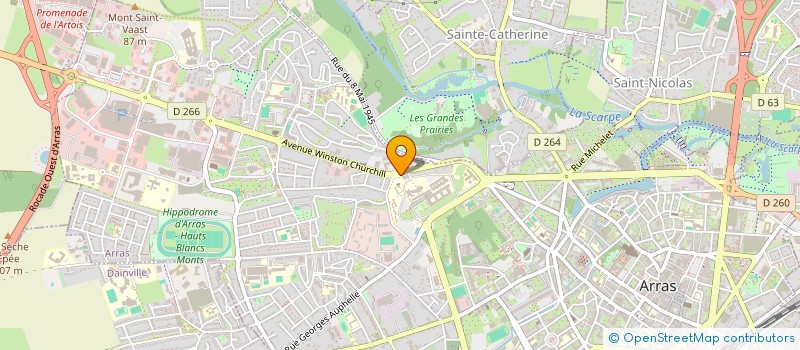 localisation de l'entreprise CENTRE DE COORDINATION EN CANCEROLOGIE DE L'ARRAGEOIS à ARRAS