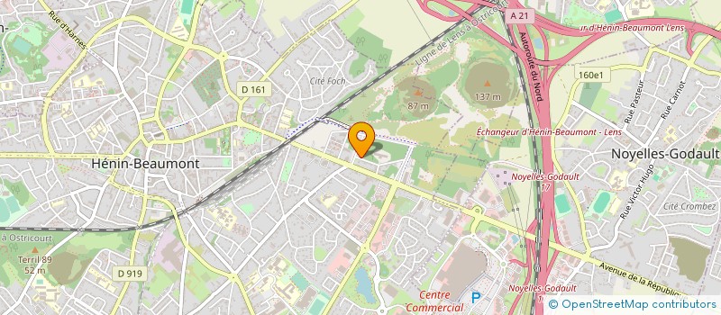 localisation de l'entreprise CENTRE DE COORDINATION EN CANCEROLOGIE DU RESEAU D'ONCOLOGIE DE LA ZONE ARTOIS PLUS à HENIN-BEAUMONT