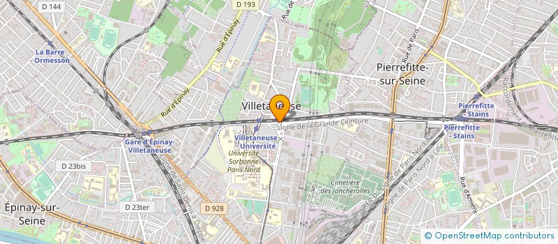localisation de l'entreprise CENTRE DE COORDINATION POUR LA RECHERCHE ET L'ENSEIGNEMENT EN INFORMATIQUE ET SOCIETE REVUE TERMINAL CREIS-TERMINAL à VILLETANEUSE