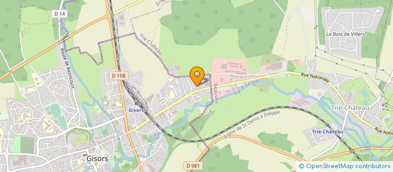 localisation de l'entreprise CENTRE DE CORRECTION AUDITIVE ECOUTE FRANCE  GISORS