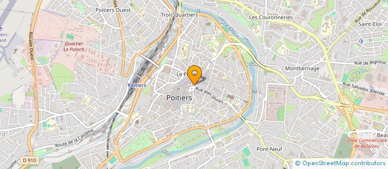 localisation de l'entreprise CENTRE DE COURS PROFESSIONNEL à POITIERS
