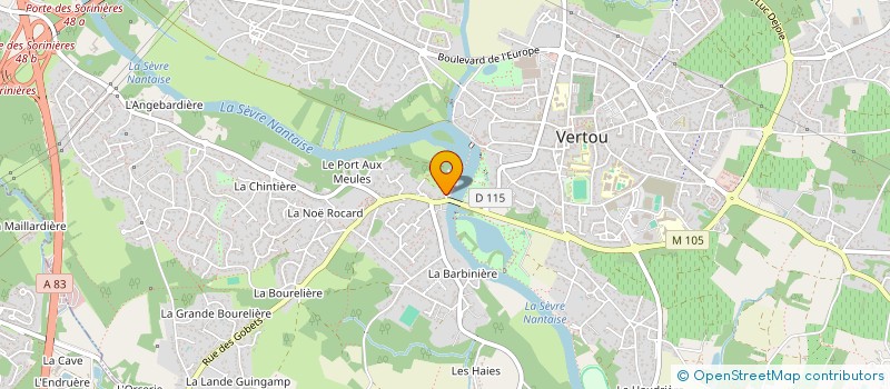 localisation de l'entreprise CENTRE DE CREATIVITE DU MOULIN GAUTRON  VERTOU