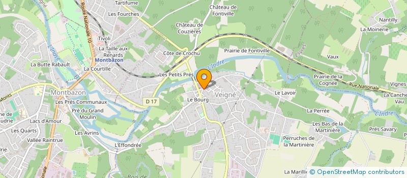 localisation de l'entreprise CENTRE DE DANSE DE VEIGNE à VEIGNE