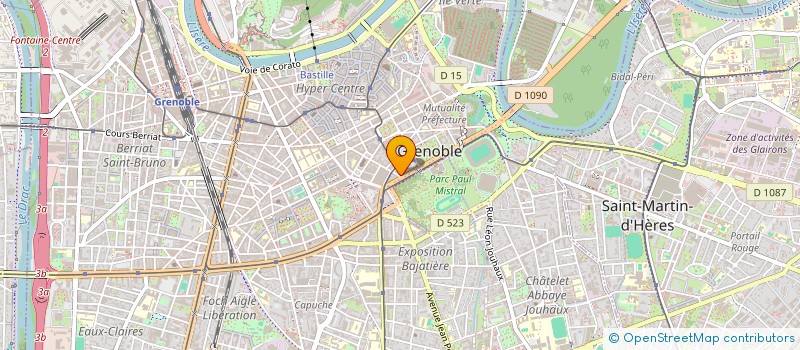 localisation de l'entreprise CENTRE DE DANSE E.K à GRENOBLE