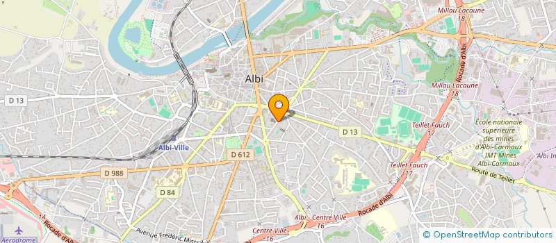 localisation de l'entreprise CENTRE DE DERMATOLOGIE à ALBI