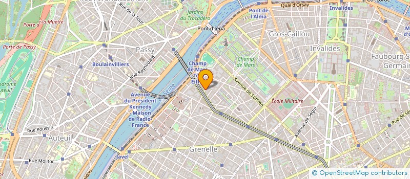 localisation de l'entreprise CENTRE DE DERMATOLOGIE BIR HAKEIM  PARIS