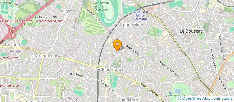 localisation de l'entreprise CENTRE DE DERMATOLOGIE ESTHETIQUE ET CORRECTRICE TOURNY  BORDEAUX