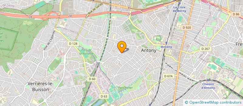 localisation de l'entreprise CENTRE DE DERMATOLOGIE ET LASER MEDICAL DU SUD DE PARIS à ANTONY