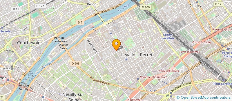 localisation de l'entreprise CENTRE DE DERMATOLOGIE MARIUS AUFAN à LEVALLOIS-PERRET