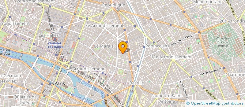 localisation de l'entreprise CENTRE DE DERMATOLOGIE PARIS MARAIS  PARIS