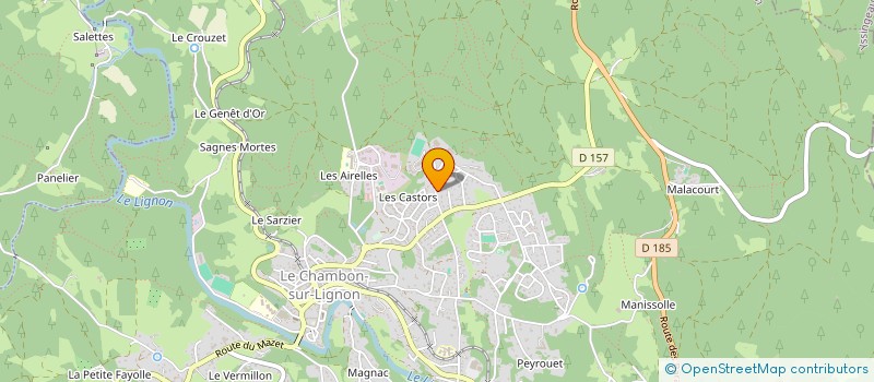 localisation de l'entreprise CENTRE DE DESIGN SINO-FRANCAIS  LE CHAMBON-SUR-LIGNON