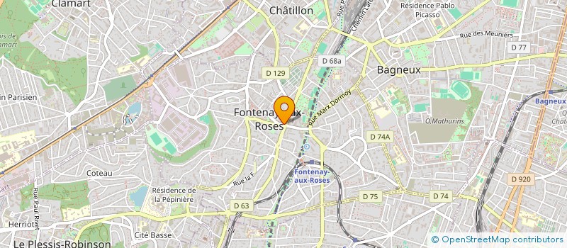 localisation de l'entreprise CENTRE DE DISTRIBUTION ALIMENTAIRE FONTENAYSIENNE à FONTENAY AUX ROSES