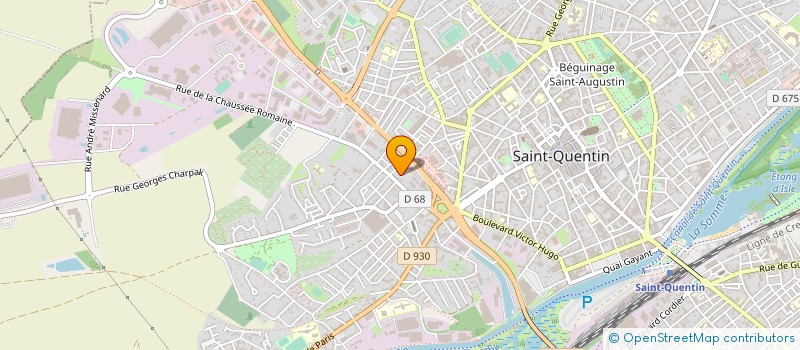 localisation de l'entreprise CENTRE DE DISTRIBUTION AUTOMOBILE à SAINT-QUENTIN