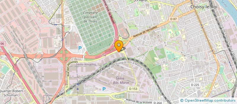 localisation de l'entreprise CENTRE DE DISTRIBUTION FRIGORIFIQUE  THIAIS