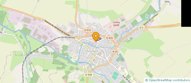 localisation de l'entreprise CENTRE DE DOCUMENTATION DE DOULLENS ET ALBERT CIRCONSCRIPTION DE DOULLENS C D D A à DOULLENS