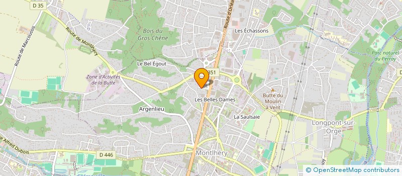 localisation de l'entreprise CENTRE DE DOMICILIATION REGIONAL 91  MONTLHERY