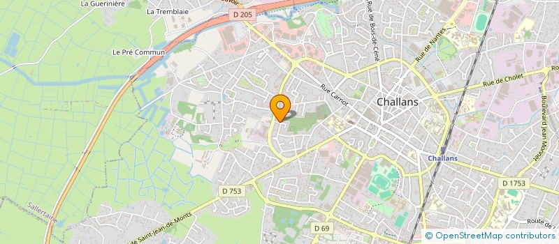 localisation de l'entreprise CENTRE DE FORMATION 2001 à CHALLANS